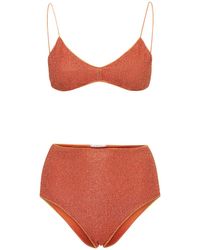 Oséree Bikini Lumiére Con Cintura Alta - Naranja