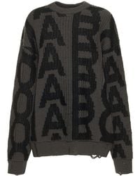 Marc Jacobs - Monogram Distressed Sweater - Lyst