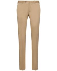 PT Torino - Classic Cotton Blend Straight Pants - Lyst