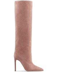 Paris Texas - 105Mm Holly Stiletto Suede Boots - Lyst