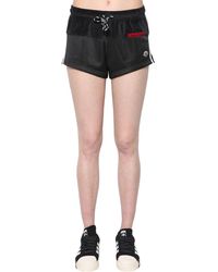 Alexander Wang Samt- Und Technoshorts - Schwarz