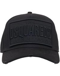 DSquared² - Logo Patch Cotton Baseball Cap - Lyst