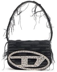 DIESEL - 1DR-Iconica borsa a spalla in tela e pelle - Lyst