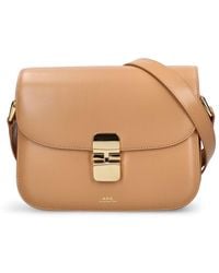 A.P.C. - Small Grace Leather Shoulder Bag - Lyst