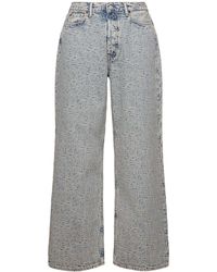 Acne Studios - Monogram Cotton Denim Jeans - Lyst