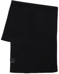 Canada Goose Wool Knit Classic Scarf - Black