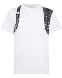 Alexander McQueen - Stud Harness Cotton T-shirt - Lyst