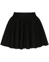 Khaite - Ulli Wool Mini Skirt - Lyst