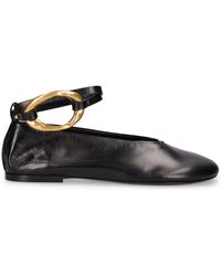 Jil Sander - 10Mm Leather Flat Shoes - Lyst