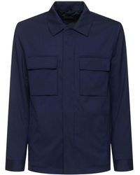 Kiton - ウールブレンドオーバーシャツ - Lyst
