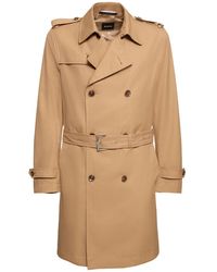 BOSS - H-Hyde Cotton Trench Coat - Lyst