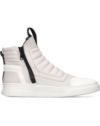 Bruno Bordese Nappa High Sneakers With Zip - White
