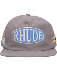 Rhude - Rally Washed Canvas Hat - Lyst