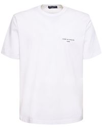 Comme des Garçons - Printed Logo Cotton T-shirt - Lyst