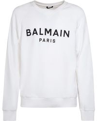 Balmain - Sweatshirt Mit Logodruck - Lyst
