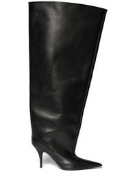 Balenciaga - 110mm Hohe Stiefel Aus Leder "waders" - Lyst