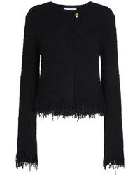 Chloé - Embellished Wool & Silk Knit Jacket - Lyst