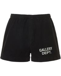 GALLERY DEPT. Shorts Deportivos De Algodón - Negro