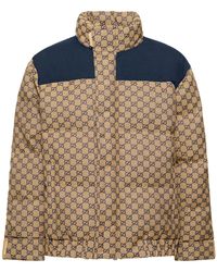 Gucci - gg Cotton Blend Down Jacket - Lyst