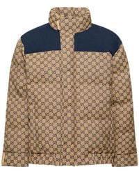 Gucci - gg Cotton Blend Down Jacket - Lyst