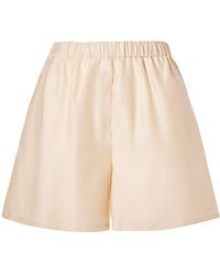Max Mara - Shorts de algodón con cintura alta - Lyst