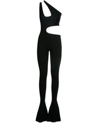 Stella McCartney Compact Knit Cutout Jumpsuit - Black