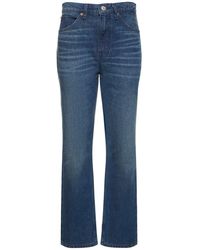 RE/DONE - Jeans rectos 70s de denim de algodón - Lyst