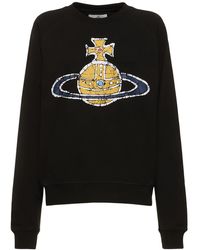 Vivienne Westwood - Time Machine Logo Cotton Sweatshirt - Lyst