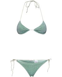 Oséree - Lumiere Lurex Triangle Bikini - Lyst