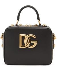 Dolce & Gabbana - Small 3.5 Leather Top Handle Bag - Lyst