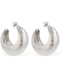 Isabel Marant - Shiny Crescent Big Hoop Earrings - Lyst