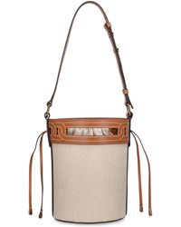 Tod's - Small Canvas Bucket Bag - Lyst