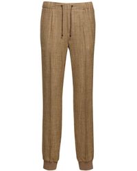 Ralph Lauren Collection - Pantaloni jogger arsenia in misto lino - Lyst
