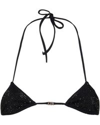 DSquared² - Top bikini in lycra con decorazioni - Lyst