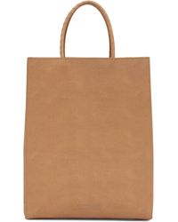 Bottega Veneta - The Small Brown Leather Tote Bag - Lyst