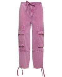 Isabel Marant - Ivy Mid-Rise Denim Cargo Pants - Lyst