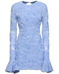 ROTATE BIRGER CHRISTENSEN - Minikleid Aus Mesh "rosita" - Lyst