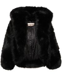 Alexandre Vauthier - Faux Fur Hooded Short Jacket - Lyst