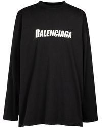 Balenciaga - T-shirt oversize en coton - Lyst