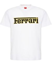 Ferrari Silk Logo Colour-block T-shirt for Men | Lyst