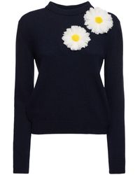 MSGM - Wool Blend Sweater - Lyst