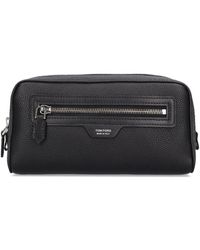 Tom Ford - Logo Leather Toiletry Bag - Lyst