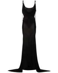 The Attico - Sheer Jersey Gown - Lyst