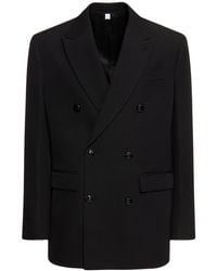 Burberry - Newman Double Breasted Wool Blazer - Lyst