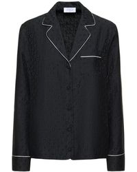 Off-White c/o Virgil Abloh - Silk Blend Jacquard Pajama Shirt - Lyst