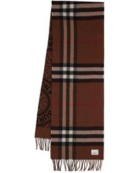 Burberry - Sciarpa In Cashmere Giant Check - Lyst