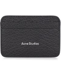 Acne Studios - Porta carte di credito aroundy in pelle - Lyst