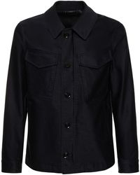 Tom Ford - Compact Cotton Military Field Jacket - Lyst