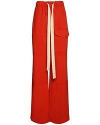 Damen Bekleidung Hosen und Chinos Ausgestellte und Palazzo Hosen Stella McCartney Baumwolle Andere materialien hose in Rot 