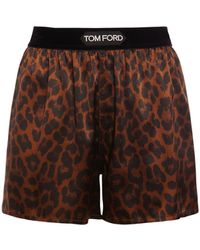 Tom Ford - Printed Silk Satin Boxers - Lyst